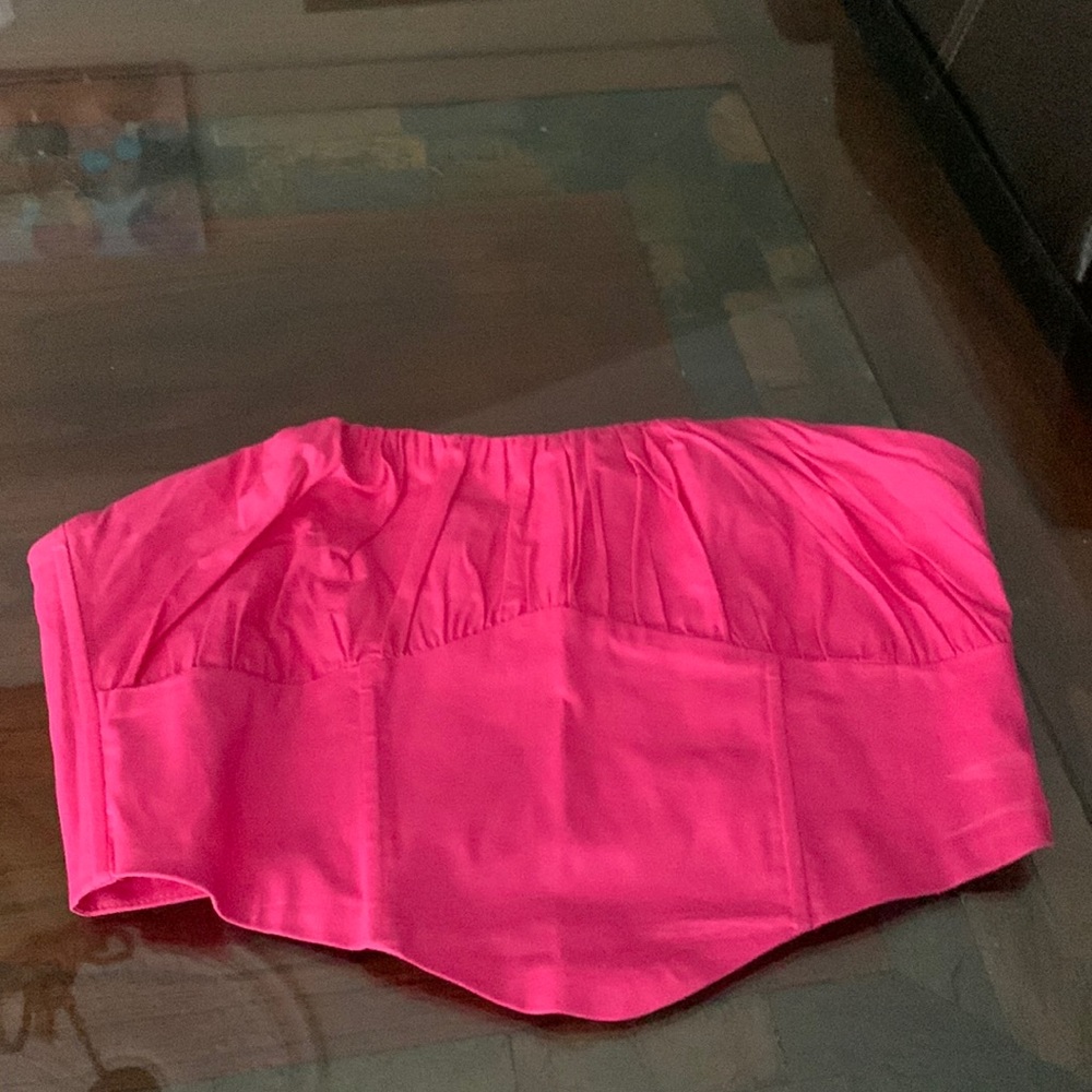 Cute hot pink crop top